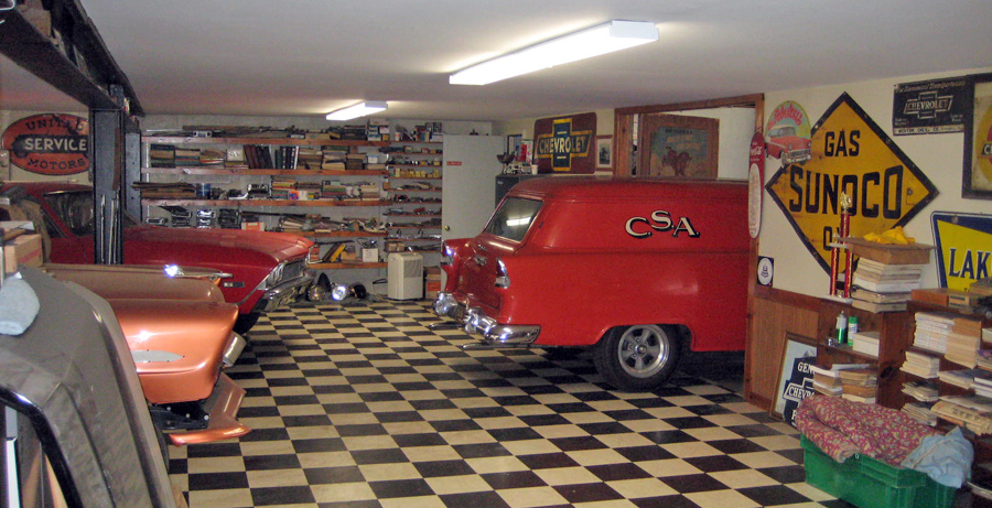 classic car showroom