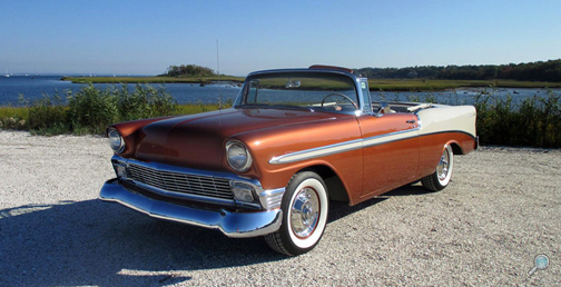 1956 Chevrolet Bel Air Convertible, restored vintage Chevy show car