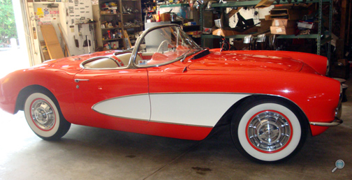 1957 Chevrolet Corvette 283, restored vintage Chevy show car