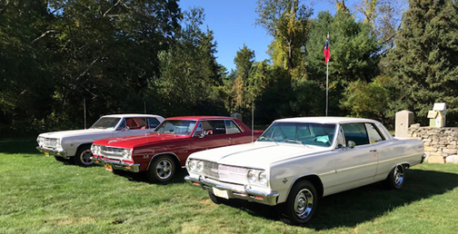 1965 Chevelles, restored vintage Chevy show cars